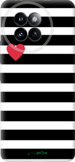 Силиконовый чехол Черно-белые полосы для Xiaomi Civi 4 Pro - 4461u-3682 изображение 