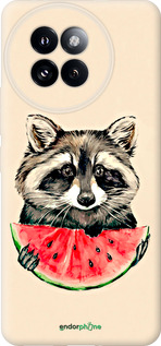 Силиконовый чехол Енотик с арбузом для Xiaomi Civi 4 Pro - 4605u-3682 изображение 