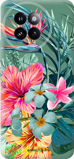 Силиконовый чехол Тропические цветы v1 для Xiaomi Civi 4 Pro - 4667u-3682 изображение 