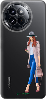 Силиконовый чехол Девушка 1 для Xiaomi Civi 4 Pro - 4751u-3682 изображение 