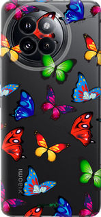 Силиконовый чехол Красочные мотыльки для Xiaomi Civi 4 Pro - 4761u-3682 изображение 