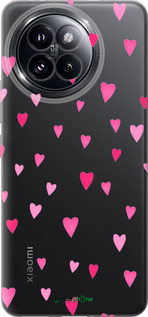 Силиконовый чехол Сердечки 2 для Xiaomi Civi 4 Pro - 4763u-3682 изображение 