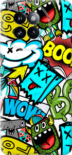 Силіконовий чехол Стікери v4 для Xiaomi Civi 4 Pro - 5508u-3682 изображение 