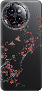 Силиконовый чехол Сакура v2 для Xiaomi Civi 4 Pro - 5538u-3682 изображение 