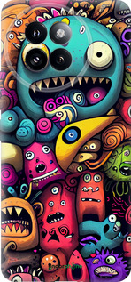 Силіконовий чехол Смішні монстри для Xiaomi Civi 4 Pro - 5549u-3682 изображение 