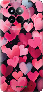 Силиконовый чехол Сердечки 4 для Xiaomi Civi 4 Pro - 5662u-3682 изображение 