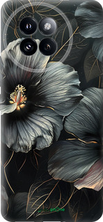 Силиконовый чехол Черные цветы для Xiaomi Civi 4 Pro - 6031u-3682 изображение 