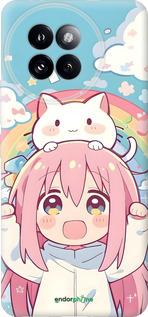 Силиконовый чехол Девочка аниме радуга для Xiaomi Civi 4 Pro - 6304u-3682 изображение 