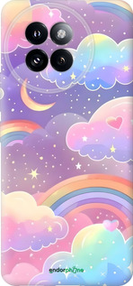 Силиконовый чехол Облака и радуга для Xiaomi Civi 4 Pro - 6312u-3682 изображение 