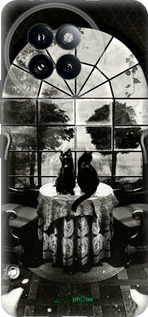 Силиконовый чехол Череп и коты для Xiaomi Civi 4 Pro - 6432u-3682 изображение 