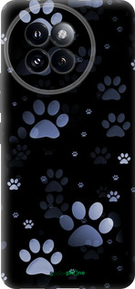 Силиконовый чехол С синими отпечатками лап для Xiaomi Civi 4 Pro - 6441u-3682 изображение 