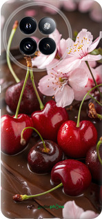Силиконовый чехол Вишня в шоколаде для Xiaomi Civi 4 Pro - 6698u-3682 изображение 