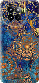 Силиконовый чехол Золотой узор для Xiaomi Civi 4 Pro - 678u-3682 изображение 