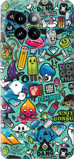 Силиконовый чехол Стикер бомбинг 1 для Xiaomi Civi 4 Pro - 693u-3682 изображение 