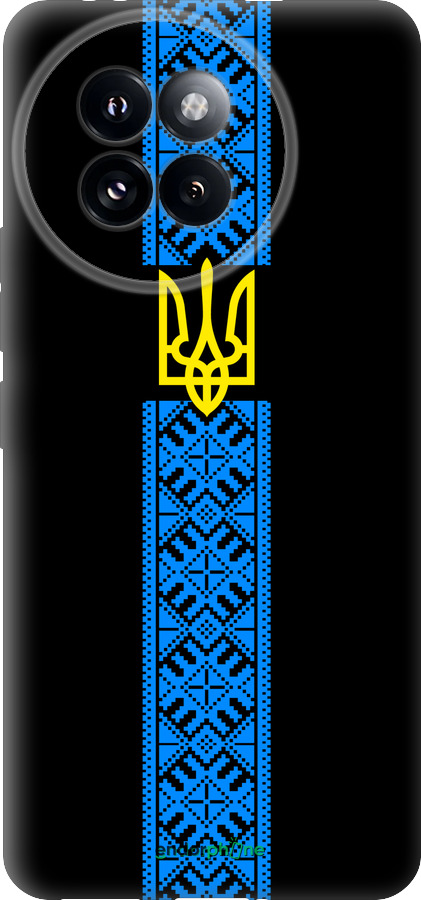 Силиконовый чехол Тризуб в вышиванке для Xiaomi Civi 4 Pro - 1158u-3682 изображение 