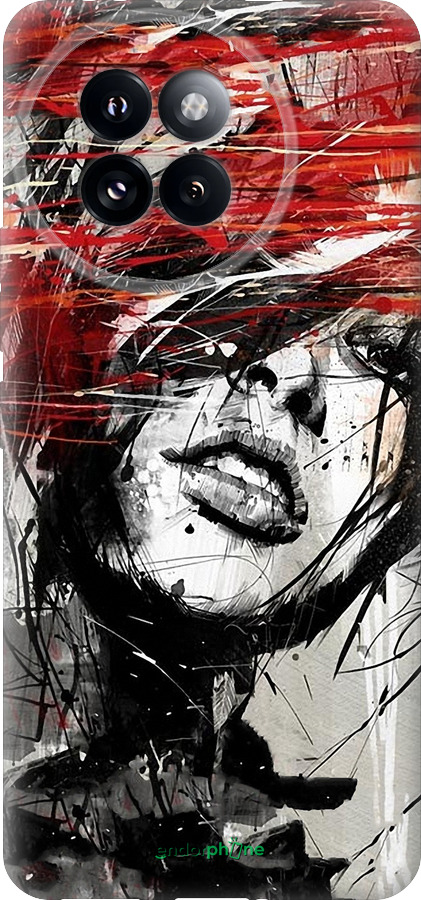 Силиконовый чехол Лицо девушки для Xiaomi Civi 4 Pro - 1162u-3682 изображение 