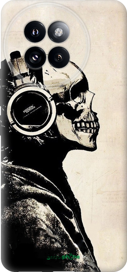 Силиконовый чехол Скелет-меломан v2 для Xiaomi Civi 4 Pro - 1200u-3682 изображение 