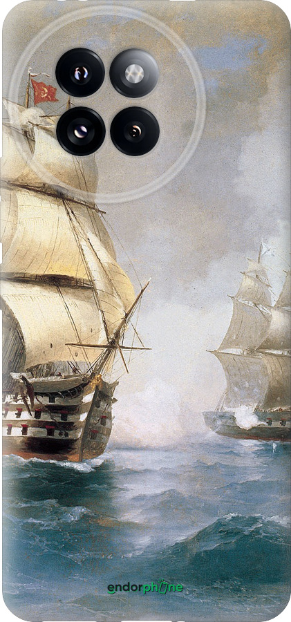 Силиконовый чехол Айвазовский. Корабли для Xiaomi Civi 4 Pro - 160u-3682 изображение 