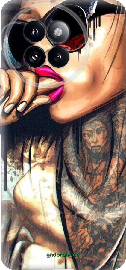 Силиконовый чехол Девушка в тату для Xiaomi Civi 4 Pro - 4001u-3682 изображение 