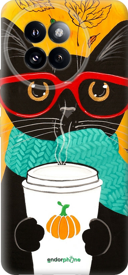 Силиконовый чехол Осенний кот для Xiaomi Civi 4 Pro - 4026u-3682 изображение 