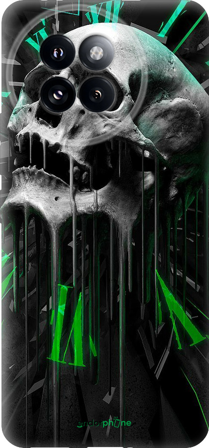 Силиконовый чехол Череп-часы для Xiaomi Civi 4 Pro - 4100u-3682 изображение 