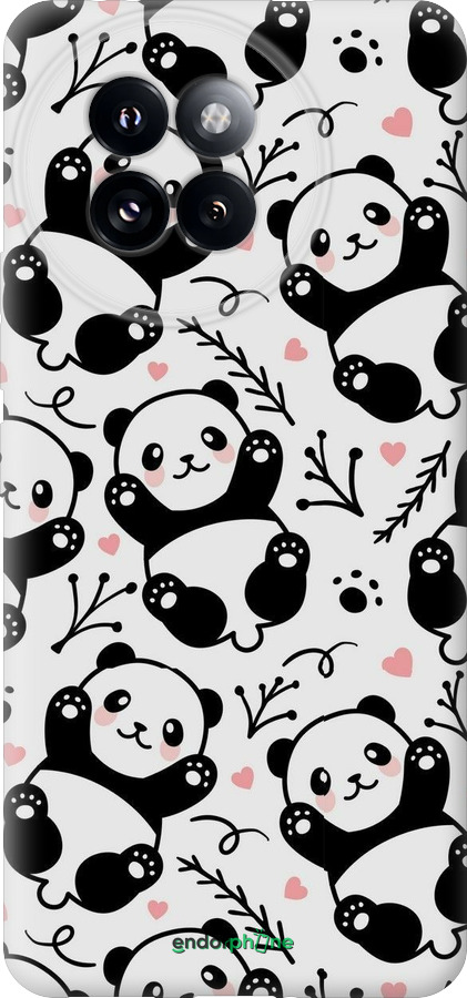 Силиконовый чехол Панды для Xiaomi Civi 4 Pro - 4318u-3682 изображение 