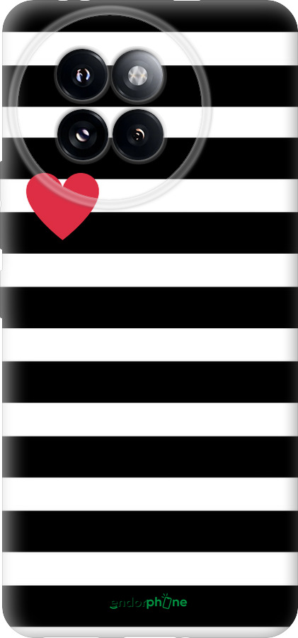 Силиконовый чехол Черно-белые полосы для Xiaomi Civi 4 Pro - 4461u-3682 изображение 