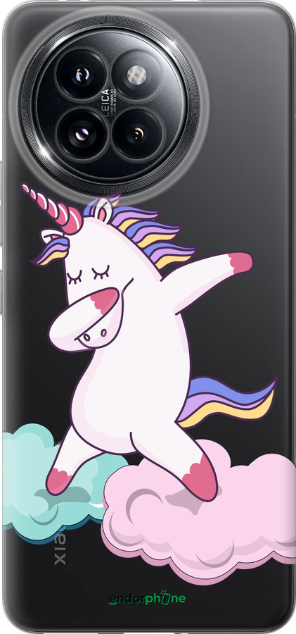 Силиконовый чехол Единорог для Xiaomi Civi 4 Pro - 4702u-3682 изображение 