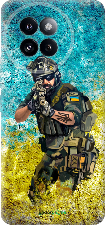 Силиконовый чехол Воин ЗСУ для Xiaomi Civi 4 Pro - 5311u-3682 изображение 