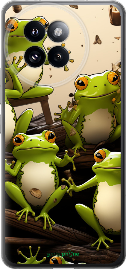 Силиконовый чехол Жабки для Xiaomi Civi 4 Pro - 5656u-3682 изображение 