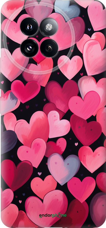 Силиконовый чехол Сердечки 4 для Xiaomi Civi 4 Pro - 5662u-3682 изображение 