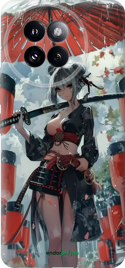 Силиконовый чехол Гейша-воин для Xiaomi Civi 4 Pro - 6124u-3682 изображение 