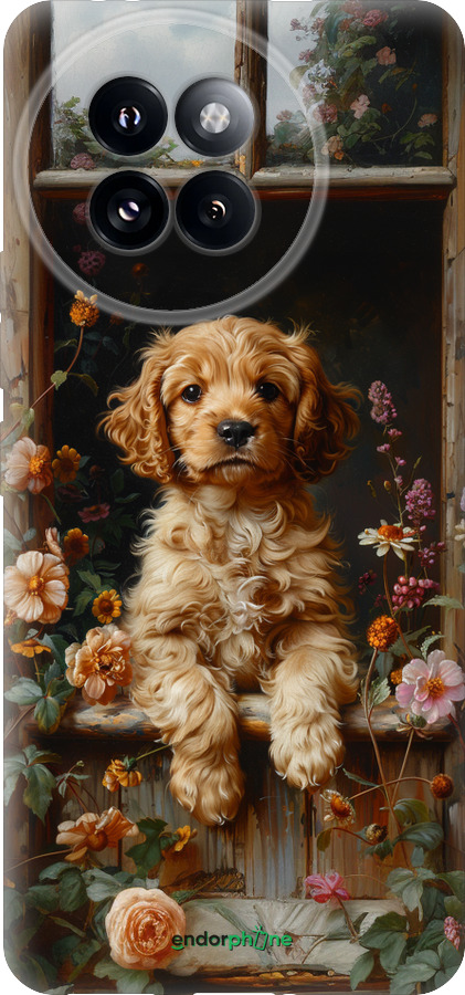 Силиконовый чехол Щенок cocker spaniel для Xiaomi Civi 4 Pro - 6136u-3682 изображение 