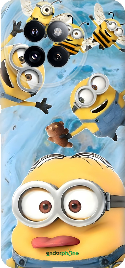 Силиконовый чехол Миньоны для Xiaomi Civi 4 Pro - 6386u-3682 изображение 