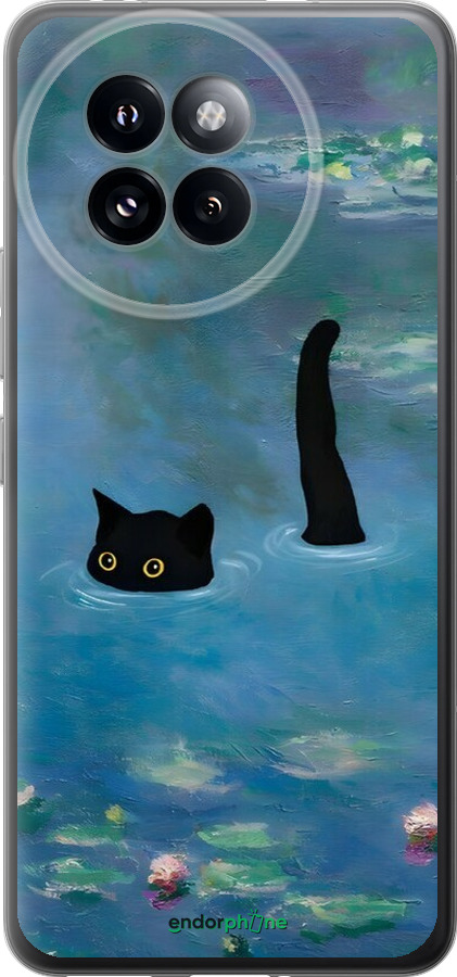 Силиконовый чехол С изображением кота и водяной лилии Monet для Xiaomi Civi 4 Pro - 6519u-3682 изображение 