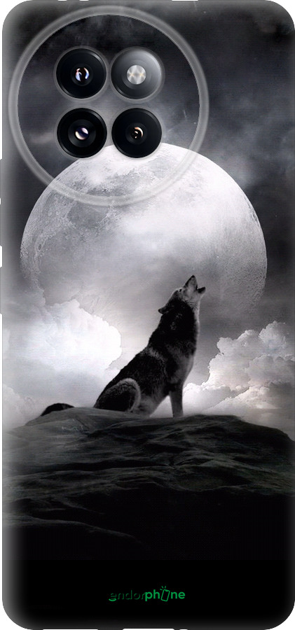 Силиконовый чехол Воющий волк для Xiaomi Civi 4 Pro - 934u-3682 изображение 