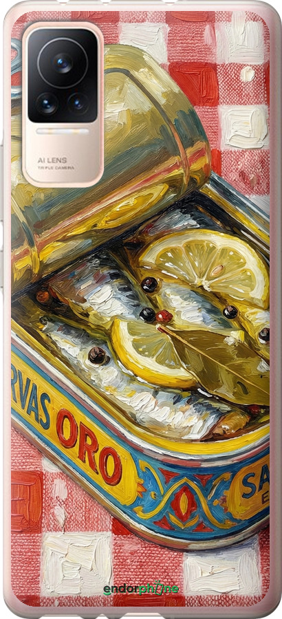 Силиконовый чехол Vintage Sardine Tin Phone для Xiaomi Civi - 6772u-2491 изображение 