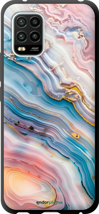 TPU чехол Мрамор красивый для Xiaomi Mi 10 Lite - 6376b-1924 изображение 