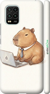 3D пластиковый матовый чехол 'Funny Capybara CEO Working' для Xiaomi Mi 10 Lite изображение 1