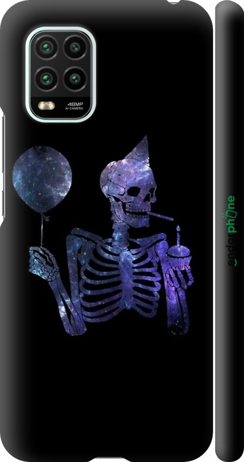 3D пластиковый матовый чехол Скелетное искусство для Xiaomi Mi 10 Lite - 6536m-1924 изображение 