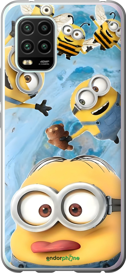 2D пластиковый чехол Миньоны для Xiaomi Mi 10 Lite - 6386t-1924 изображение 