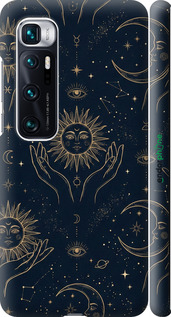 3D пластиковий матовий чехол Celestial Harmony: Sun & Moon Gold Mystic Pattern для Xiaomi Mi 10 Ultra - 6778m-2064 изображение 