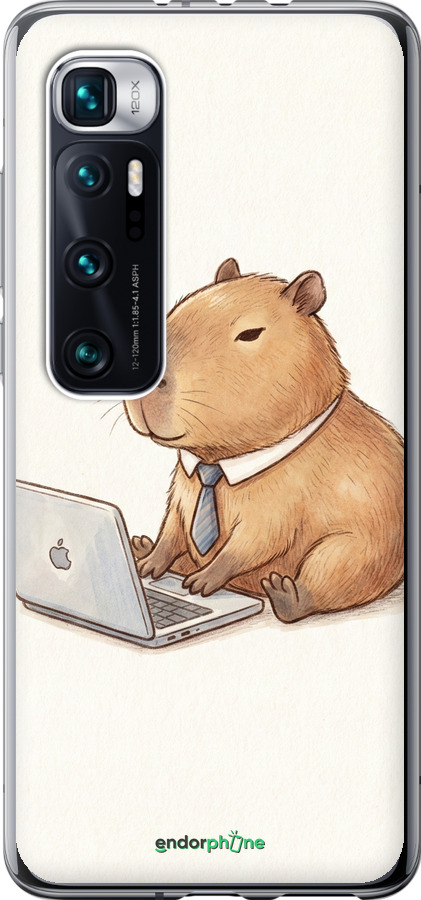 2D пластиковый чехол Funny Capybara CEO Working для Xiaomi Mi 10 Ultra - 6777t-2064 изображение 