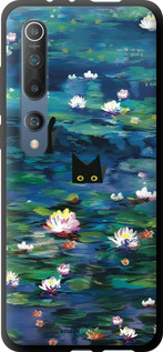 TPU чехол Чохол із зображенням водяних лілій Моне та кішок для Xiaomi Mi 10 - 6399b-1860 изображение 