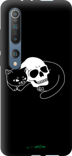 TPU чехол Із зображенням кота та черепа для Xiaomi Mi 10 Pro - 6491b-1870 изображение 