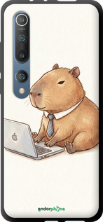 TPU чехол Funny Capybara CEO Working для Xiaomi Mi 10 Pro - 6777b-1870 изображение 