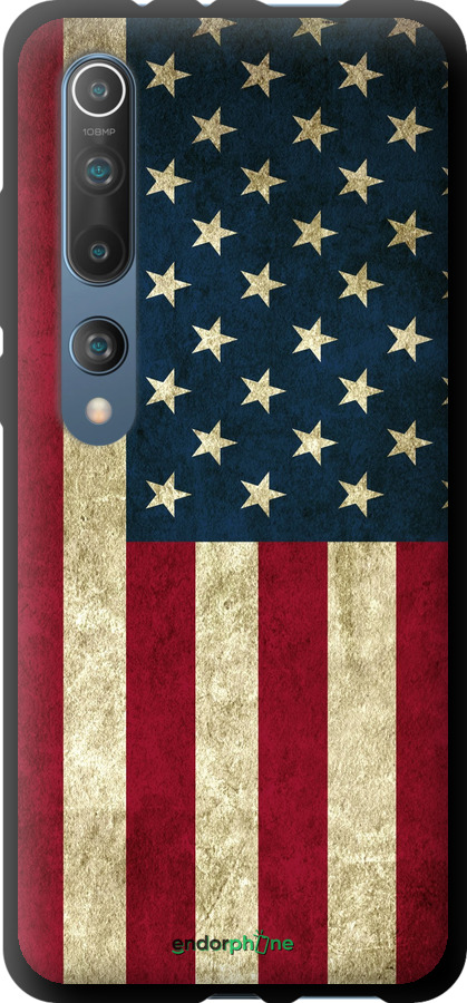 TPU чехол Флаг США для Xiaomi Mi 10 - 395b-1860 изображение 