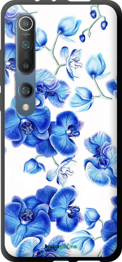 TPU чехол Голубые орхидеи для Xiaomi Mi 10 - 4406b-1860 изображение 