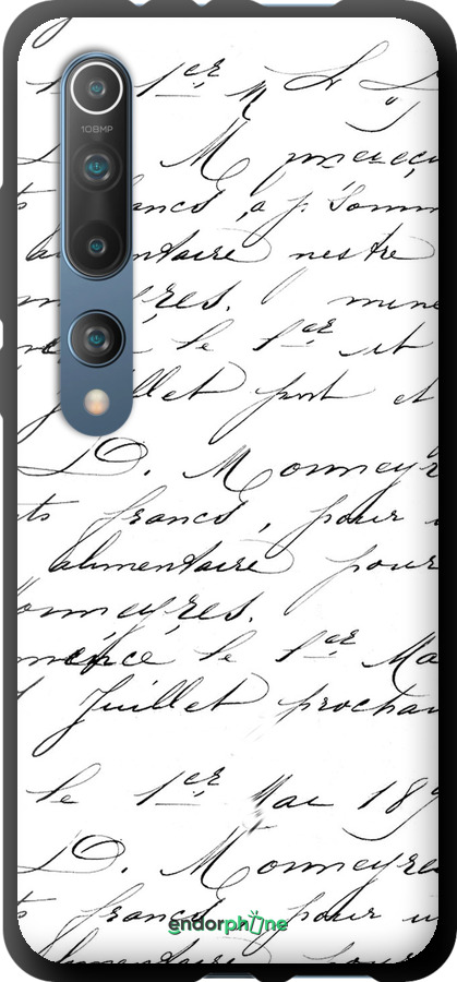 TPU чехол Прописной шрифт для Xiaomi Mi 10 - 4475b-1860 изображение 