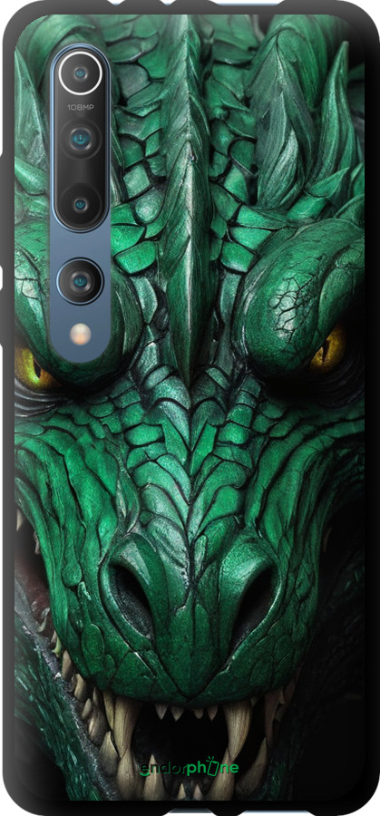 TPU чехол Зелений дракон v2 для Xiaomi Mi 10 Pro - 5817b-1870 изображение 